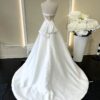 SZ 10 Ivory Taffeta Gown-Erie - Image 2