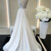 SZ 12 Beaded Cap Sleeve Gown-Erie - Image 3