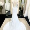 SZ 10 Pronovias Crepe Sheath Gown - Erie - Image 3