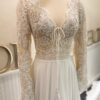SZ 1O Boho Lace And Chiffon Gown - Image 3