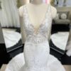SZ 10 Pronovias Crepe Sheath Gown - Erie