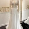 SZ 1O Boho Lace And Chiffon Gown