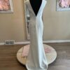 SZ 10 Super Chic Sheath in Ivory Matte Crepe - Image 3