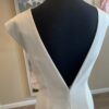 SZ 10 Super Chic Sheath in Ivory Matte Crepe - Image 4